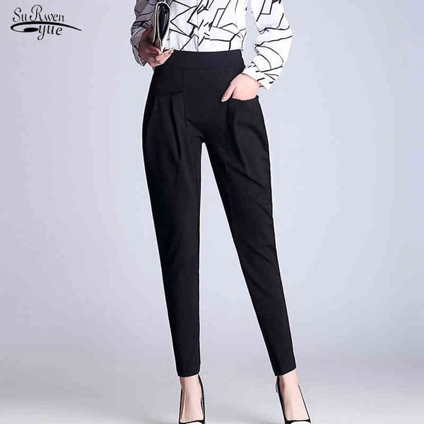 casual elegant loose women harem pants high waist front pockets female ol trousers pantalon femme 7227 50 210508, Black;white
casual elegant loose women harem pants high waist front pockets female ol trousers pantalon femme 7227 50 210508, Black;white