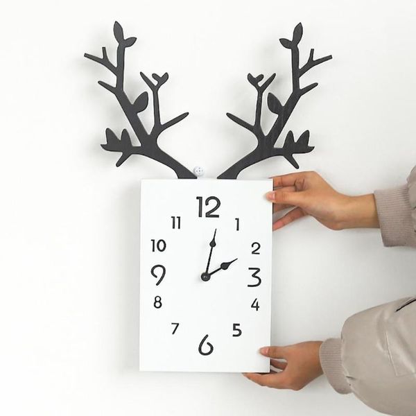 wall clocks nordic deer art clock silent living room personality square creative wood decor
wall clocks nordic deer art clock silent living room personality square creative wood decor