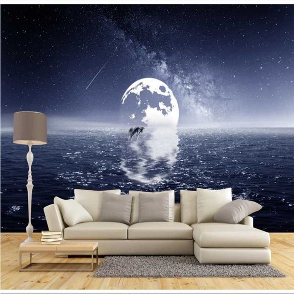 wallpapers xue su customized large wallpaper wall modern fashion seascape dolphin bright moon reflection interior decoration painting
wallpapers xue su customized large wallpaper wall modern fashion seascape dolphin bright moon reflection interior decoration painting