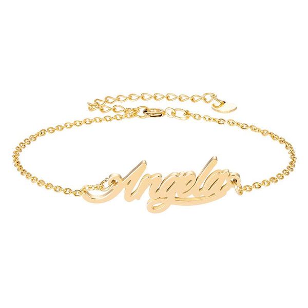 charm bracelets custom "angela" name bracelet anklet for women girl fashion jewelry gold pulseira masculina handwriting initials, Golden;silver
charm bracelets custom "angela" name bracelet anklet for women girl fashion jewelry gold pulseira masculina handwriting initials, Golden;silver