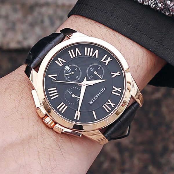 wristwatches ochstin watch men fashion sport quartz clock mens watches leather military waterproof relogio masculino, Slivery;brown
wristwatches ochstin watch men fashion sport quartz clock mens watches leather military waterproof relogio masculino, Slivery;brown