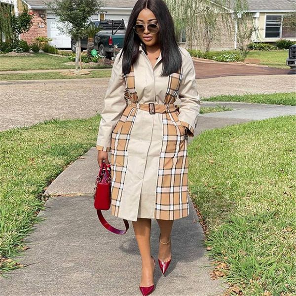 women's trench coats autumn winter casual plaid coat for women elegant long sleeve womens with belt windbreaker streetwear overcoat, Tan;black
women's trench coats autumn winter casual plaid coat for women elegant long sleeve womens with belt windbreaker streetwear overcoat, Tan;black