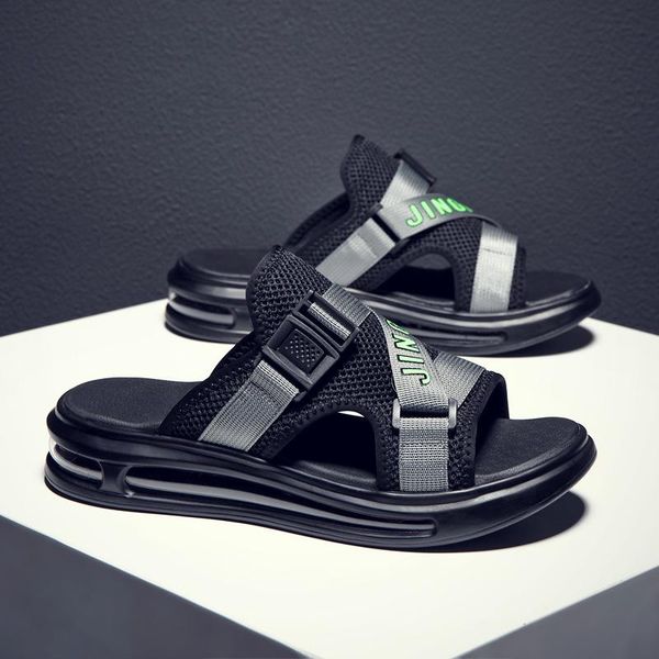 slippers fashion men's sandals trend outdoor leisure and, Black
slippers fashion men's sandals trend outdoor leisure and, Black