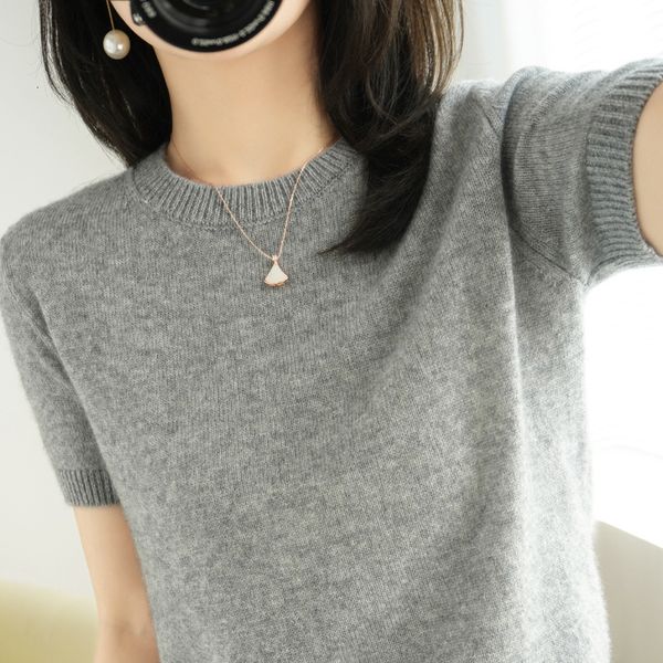 t-shirt new loose fitting crew neck sweater 2021 spring and summer women's pullover soft wind short sleeve t-shirt, White
t-shirt new loose fitting crew neck sweater 2021 spring and summer women's pullover soft wind short sleeve t-shirt, White