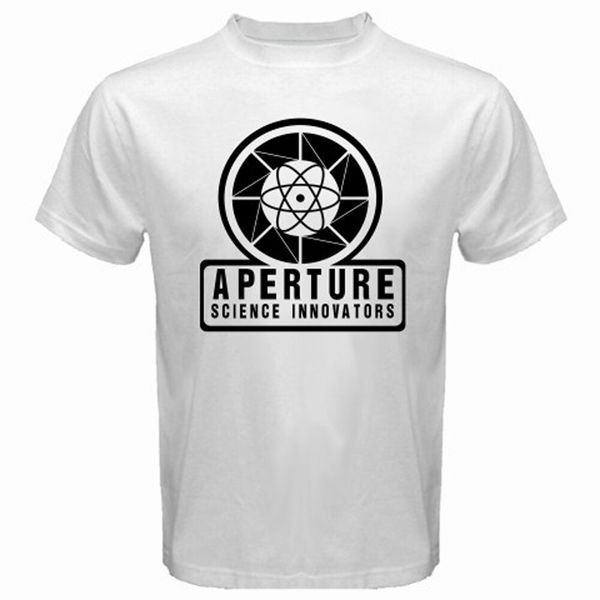 new aperture science innovators logo men's white t-shirt size s to 3xl, White;black
new aperture science innovators logo men's white t-shirt size s to 3xl, White;black
