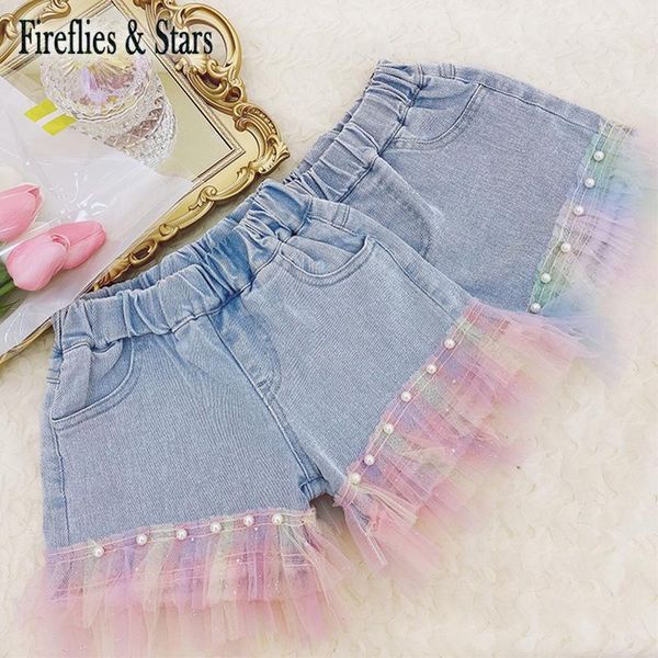 shorts summer girls baby mini jeans kids denim children bottoms fashion pearl rainboe layered mesh patch 2 to 7 yrs, Black
shorts summer girls baby mini jeans kids denim children bottoms fashion pearl rainboe layered mesh patch 2 to 7 yrs, Black