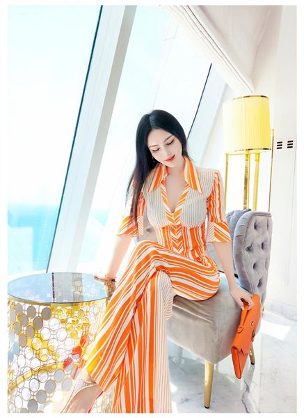 women's two piece pants summer and autumn office lady fashion casual brand female women girls short sleeve striped shirt suits sets, White
women's two piece pants summer and autumn office lady fashion casual brand female women girls short sleeve striped shirt suits sets, White