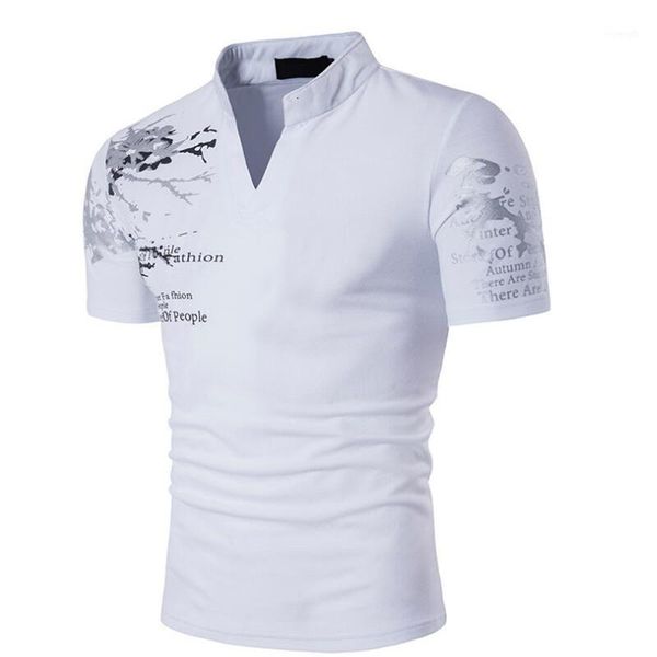 new shirt men fashion brand shirt printing slim fit short-sleeve t-shirts casual homme 1, White;black
new shirt men fashion brand shirt printing slim fit short-sleeve t-shirts casual homme 1, White;black