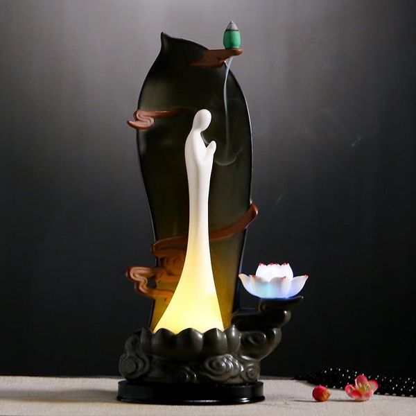 fragrance lamps backflow incense burner ceramic holder with 20 pcs cones household zen buddha statue ornamental living room cra
fragrance lamps backflow incense burner ceramic holder with 20 pcs cones household zen buddha statue ornamental living room cra