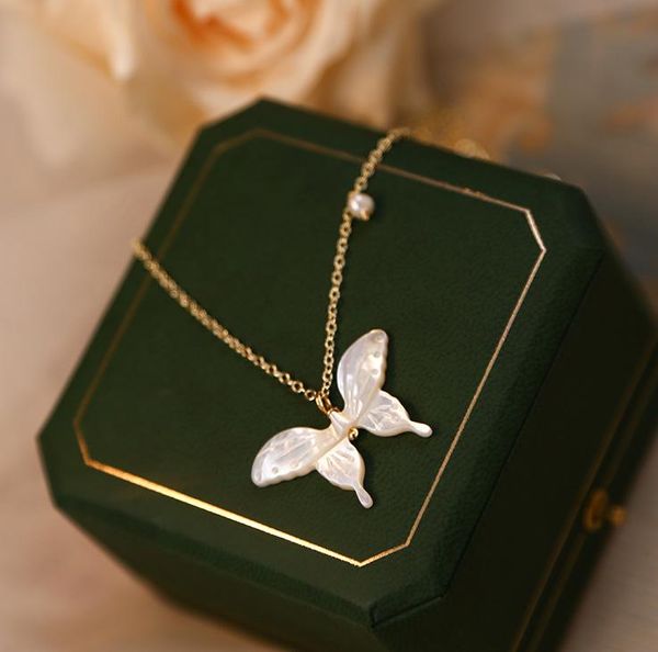 pendant necklaces korean fashion freshwater pearl necklace white shell butterfly & pendants gold clavicle chains jewelry halloween gift, Silver
pendant necklaces korean fashion freshwater pearl necklace white shell butterfly & pendants gold clavicle chains jewelry halloween gift, Silver