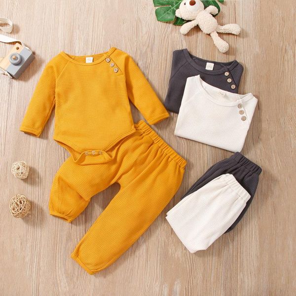 clothing sets focusnorm 0-24m autumn infant baby boys clothes 2pcs solid color long sleeve button romper pants sleepwear, White
clothing sets focusnorm 0-24m autumn infant baby boys clothes 2pcs solid color long sleeve button romper pants sleepwear, White