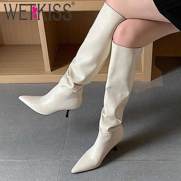 wetkiss genuine leather knee high boots women pointed toe stiletto heels winter slouchy boot shoes woman solid big size 33-43 210630, Black
wetkiss genuine leather knee high boots women pointed toe stiletto heels winter slouchy boot shoes woman solid big size 33-43 210630, Black