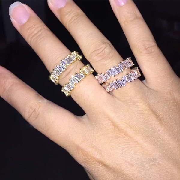 wedding rings fashion rainbow trapezoidal stone ring 1pc handmade crystal engagement zircon bride finger accessories 3 colors, Slivery;golden
wedding rings fashion rainbow trapezoidal stone ring 1pc handmade crystal engagement zircon bride finger accessories 3 colors, Slivery;golden