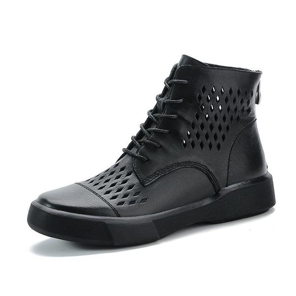 boots women's shoes ankle 2021 summer wind british leather thick pinhole breathable short motorcycle 35-40, Black
boots women's shoes ankle 2021 summer wind british leather thick pinhole breathable short motorcycle 35-40, Black