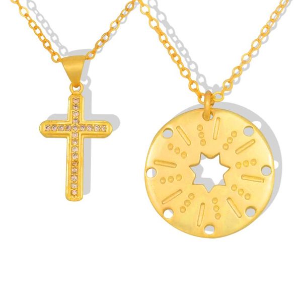 zirconia small cross necklace women classic retro jesus christian jewelry gold filled hollow round coin star pendant necklaces, Silver
zirconia small cross necklace women classic retro jesus christian jewelry gold filled hollow round coin star pendant necklaces, Silver