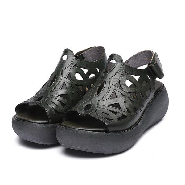 dress shoes thick-soled sandals female summer hollow explosion models leather retro zapatos de mujer open toe heels, Black
dress shoes thick-soled sandals female summer hollow explosion models leather retro zapatos de mujer open toe heels, Black
