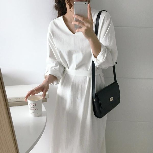casual dresses whcw cgdsr elegant dress women party woman a-line autumn winter long sleeve loose 2021 vintage korean style vestidos, Black;gray
casual dresses whcw cgdsr elegant dress women party woman a-line autumn winter long sleeve loose 2021 vintage korean style vestidos, Black;gray