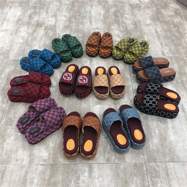 gucci dupe designer women sandals canvas platform slippers leather beige brick sandal red colors beach slides outdoor party slipper with box, Black
gucci dupe designer women sandals canvas platform slippers leather beige brick sandal red colors beach slides outdoor party slipper with box, Black