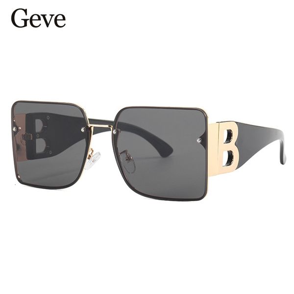 designer sunglasses oversized women big frame trends brand gradient square men's 2021 classic rimless shades 2021, White;black
designer sunglasses oversized women big frame trends brand gradient square men's 2021 classic rimless shades 2021, White;black