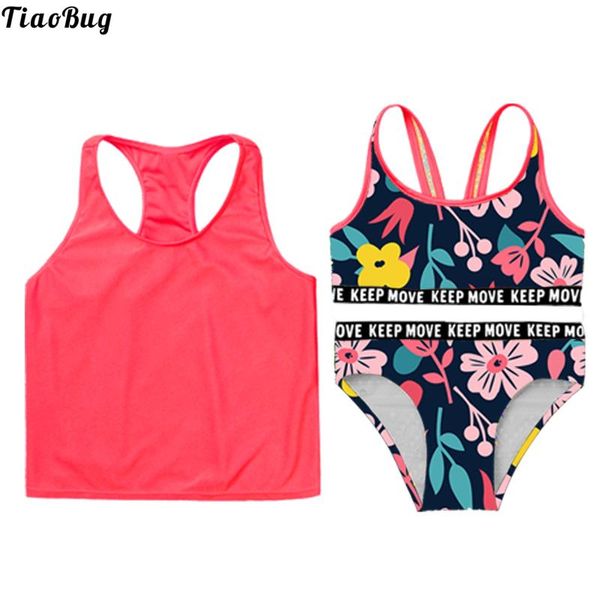 one-pieces tiaobug summer 3pcs kids girls swimwear straps sleeveless cropped with round neck racer back vest and brief, Black
one-pieces tiaobug summer 3pcs kids girls swimwear straps sleeveless cropped with round neck racer back vest and brief, Black