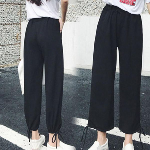 women's pants & capris women casual wide leg korean style loose sports high waist trousers knickerbockers -opk, Black;white
women's pants & capris women casual wide leg korean style loose sports high waist trousers knickerbockers -opk, Black;white