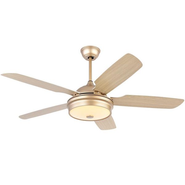 ceiling fans nordic 220v fan lamp dining room living electric solid wood silent remote control light with