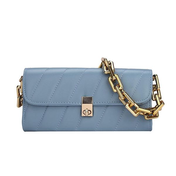 solid blue pu leather designer bag 2021 thick chain fashion female purses and handbags retro women shoulder summer mini bags
solid blue pu leather designer bag 2021 thick chain fashion female purses and handbags retro women shoulder summer mini bags