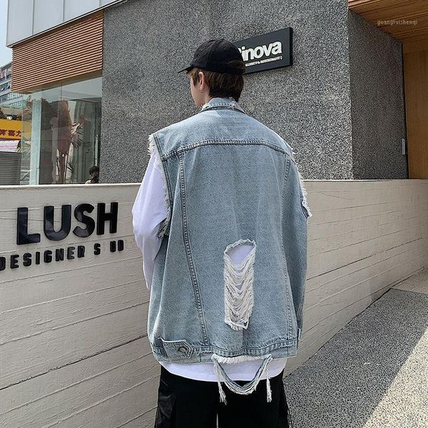 men's jackets jacket 2021 autumn slim solid color denim torn patchwork long-sleeve loose casual personality youth wear, Black;brown
men's jackets jacket 2021 autumn slim solid color denim torn patchwork long-sleeve loose casual personality youth wear, Black;brown