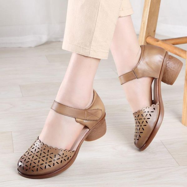 dress shoes 100% genuine leather women high heels sandals cow mother casual woman summer square heel 5cm a2423, Black
dress shoes 100% genuine leather women high heels sandals cow mother casual woman summer square heel 5cm a2423, Black