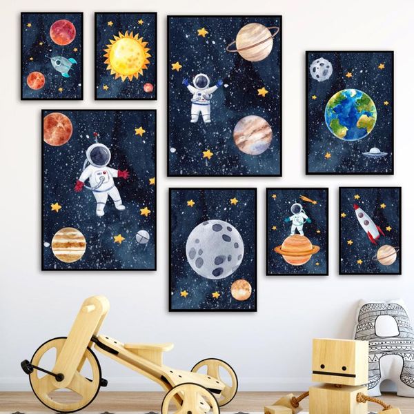 paintings space astronaut rocket planet moon sun wall art print canvas painting nordic poster pictures baby kids room home decor
paintings space astronaut rocket planet moon sun wall art print canvas painting nordic poster pictures baby kids room home decor