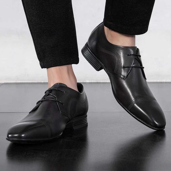 trendy brand men's shoes spring and autumn pointed soft soled leather korean fashion business ess, Black
trendy brand men's shoes spring and autumn pointed soft soled leather korean fashion business ess, Black