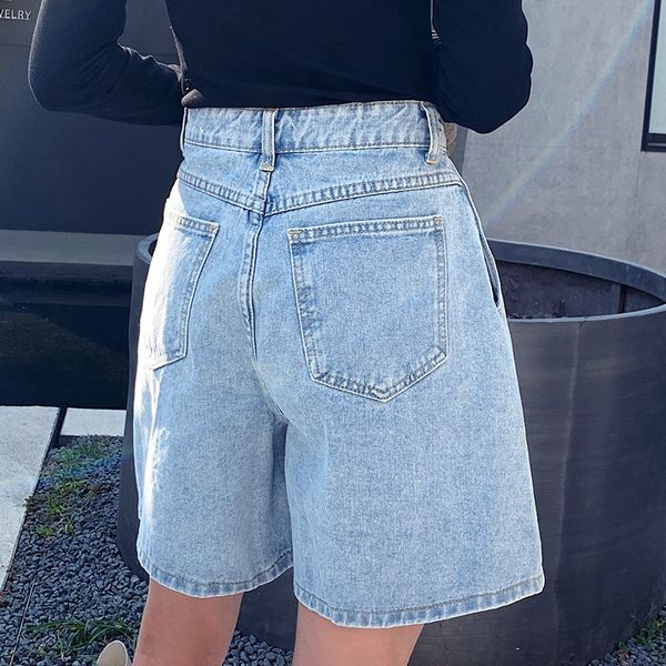 summer women vintage high waist blue wide leg jeans ladies plus size women's denim shorts short femme 9001 50 210304, White;black
summer women vintage high waist blue wide leg jeans ladies plus size women's denim shorts short femme 9001 50 210304, White;black