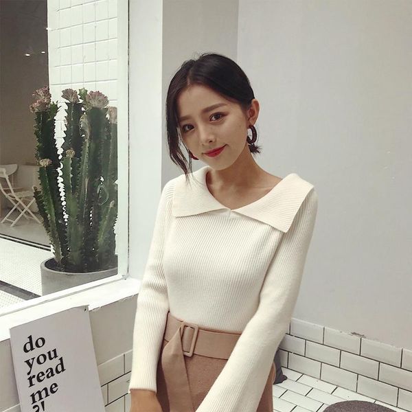 women's sweaters spring autumn pullover korean vintage sweater women clothes 2021 pull femme shirt blouse casaco feminino zt2992, White;black
women's sweaters spring autumn pullover korean vintage sweater women clothes 2021 pull femme shirt blouse casaco feminino zt2992, White;black