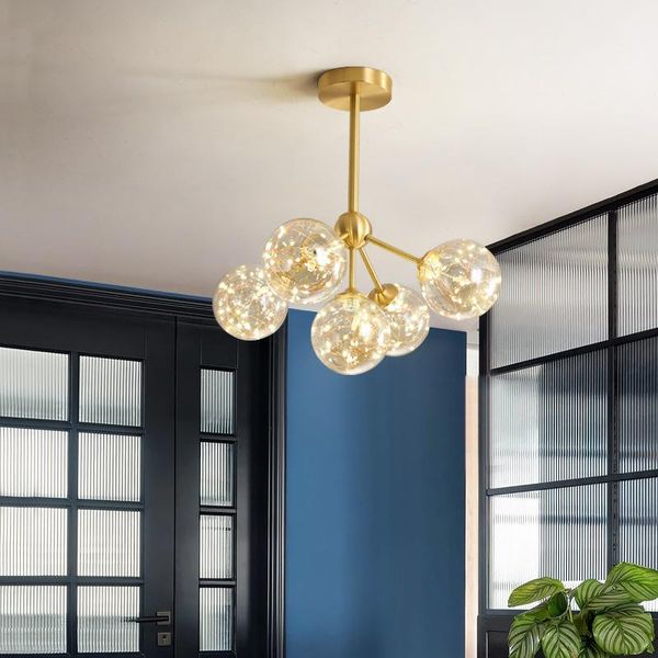 pendant lamps retro light luxury living room bedroom dining chandelier nordic copper creative personality starry glass
pendant lamps retro light luxury living room bedroom dining chandelier nordic copper creative personality starry glass