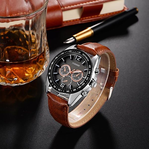 wristwatches fashion men's quartz watch business retro style design luminous waterproof sports chronograph luxury, Slivery;brown
wristwatches fashion men's quartz watch business retro style design luminous waterproof sports chronograph luxury, Slivery;brown