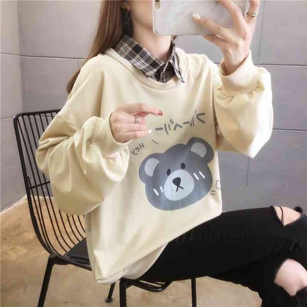 long sleeve thin sweater girl 2021 new spring and autumn junior high school students korean loose cartoon casual top, Black
long sleeve thin sweater girl 2021 new spring and autumn junior high school students korean loose cartoon casual top, Black