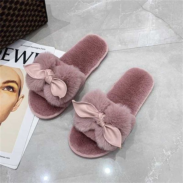 autumn and winter style cotton slippers ladies bow home flat women furry 211110, Black
autumn and winter style cotton slippers ladies bow home flat women furry 211110, Black