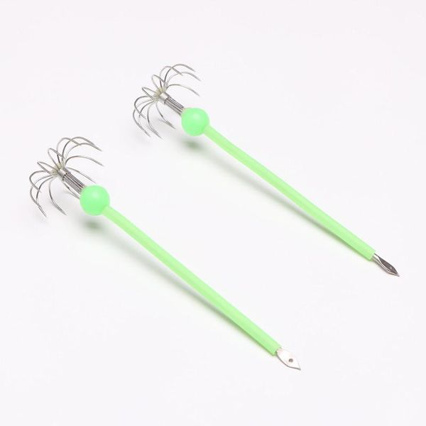 2pcs/lot luminous squid hook blow tube sea fishing barbless stainless steel 12 claw ocs anchor hooks
2pcs/lot luminous squid hook blow tube sea fishing barbless stainless steel 12 claw ocs anchor hooks