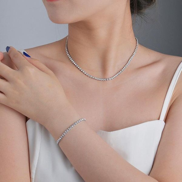 chains 3mm 45cm cubic zircon cz hip hop tennis chain necklace wholesale rapper jewelry street party, Silver
chains 3mm 45cm cubic zircon cz hip hop tennis chain necklace wholesale rapper jewelry street party, Silver