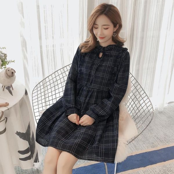maternity dresses 613# clothes spring autumn cotton plaid long sleeves color block dress for pregnant women mom, White
maternity dresses 613# clothes spring autumn cotton plaid long sleeves color block dress for pregnant women mom, White