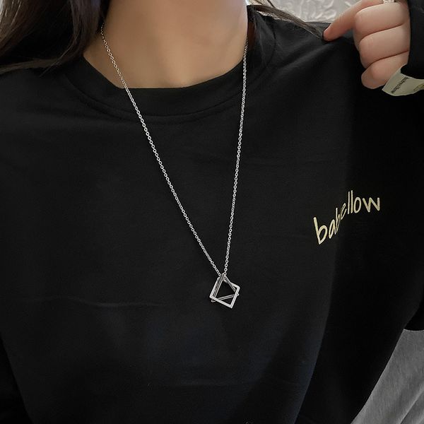 simple design geometric hollowed out square triangle net red fashion versatile necklace hip hop personalized pendant, Black
simple design geometric hollowed out square triangle net red fashion versatile necklace hip hop personalized pendant, Black