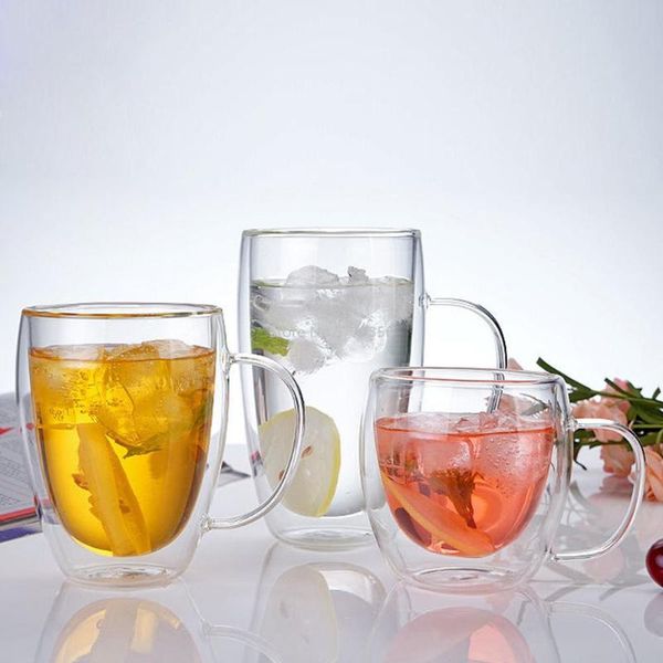 250/350/450ml handle double layers glass cup heat insulation tea milk clear mug wine glasses
250/350/450ml handle double layers glass cup heat insulation tea milk clear mug wine glasses
