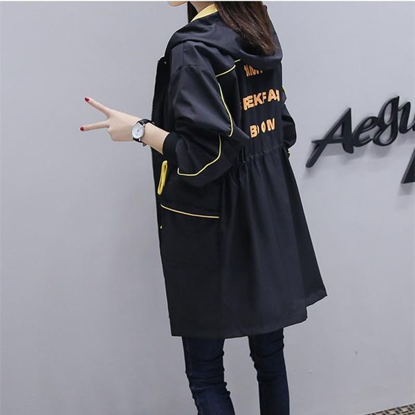 women's trench coats 2021 fashion hooded drawstring long spring autumn womens clothing large size windbreaker female overcoats m156, Tan;black
women's trench coats 2021 fashion hooded drawstring long spring autumn womens clothing large size windbreaker female overcoats m156, Tan;black