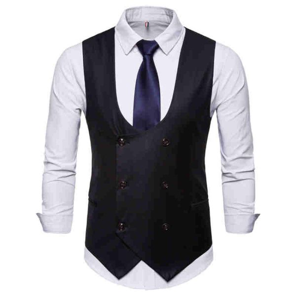 men's vests 2021 solid-colored blazer vest goes well with slim, stylish waistcoat and business double-breasted tuxedo, Black;white
men's vests 2021 solid-colored blazer vest goes well with slim, stylish waistcoat and business double-breasted tuxedo, Black;white