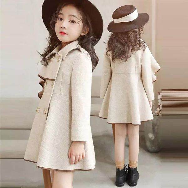 jackets girl's woolen long coat jacket autumn winter 2021 korean version big teenage plus velvet thick luxury design high quality, Blue;gray
jackets girl's woolen long coat jacket autumn winter 2021 korean version big teenage plus velvet thick luxury design high quality, Blue;gray