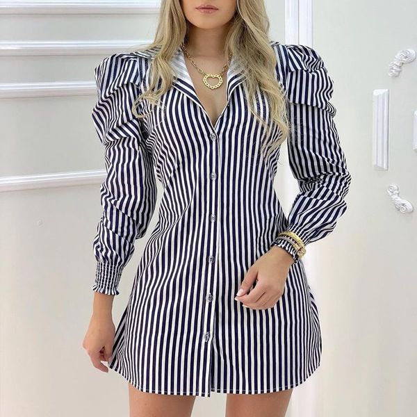striped puff sleeve slim-fit shirt dresses fashion women shirts dress long slim fit v-neck high waist mini casual, Black;gray
striped puff sleeve slim-fit shirt dresses fashion women shirts dress long slim fit v-neck high waist mini casual, Black;gray