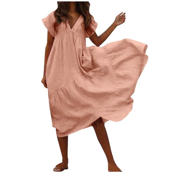 casual dresses v neck summer dress women short sleeve plus size woman a-line ruffles maxi for 2021 robe femme 5xl, Black;gray
casual dresses v neck summer dress women short sleeve plus size woman a-line ruffles maxi for 2021 robe femme 5xl, Black;gray
