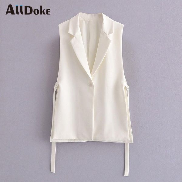 women's vests alldoke summer 2021 white vest coats women turn-down collar long sleeve single button lace-up bow casual outerwear, Black;white
women's vests alldoke summer 2021 white vest coats women turn-down collar long sleeve single button lace-up bow casual outerwear, Black;white