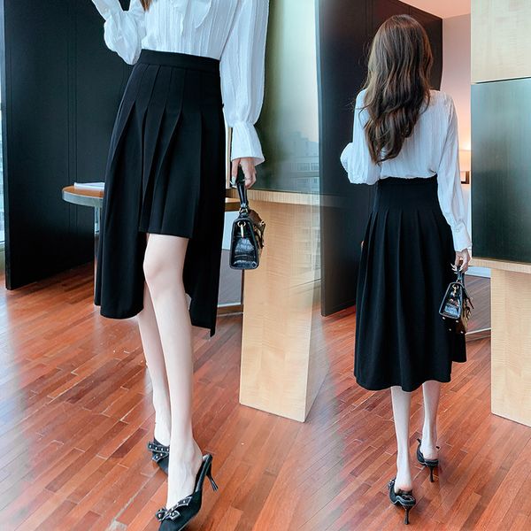 skirts pleated half women's autumn and winter large gray high waist thin medium length jk2021 a-line skirt, Black
skirts pleated half women's autumn and winter large gray high waist thin medium length jk2021 a-line skirt, Black