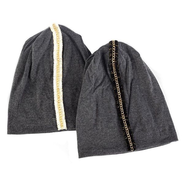 beanie/skull caps women's knitted beanie hat female baggy casual balaclava lady girl solid color skullies with gold chain, Blue;gray
beanie/skull caps women's knitted beanie hat female baggy casual balaclava lady girl solid color skullies with gold chain, Blue;gray